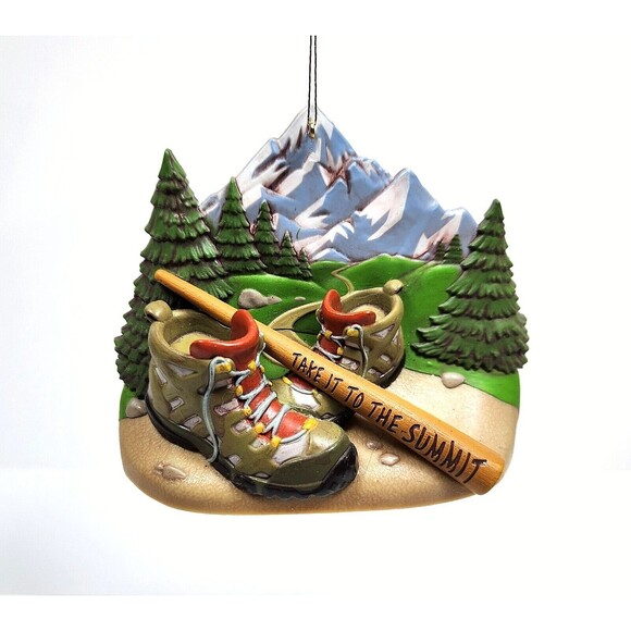 Hallmark Christmas Ornament "Take It to Summit" Hanging 2017 Cabin Country Decor - Picture 2 of 6